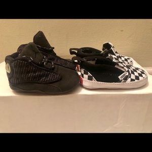 Baby Infant Jordan Vans shoes size 2C soft bottom